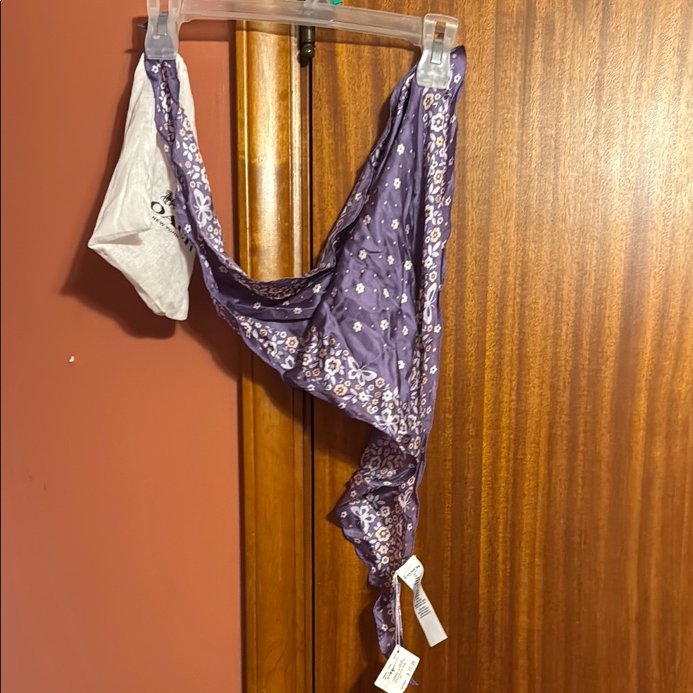 Purple Floral Scarf coach butterfly